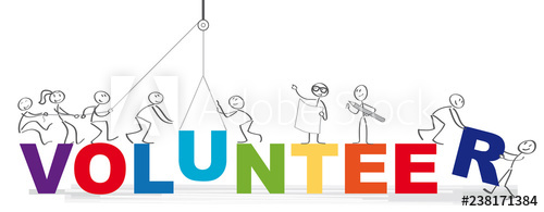 500x195 Banner Of Volunteer Vector Illustration Concept
