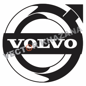301x301 Volvo Decal Logo Vector Image