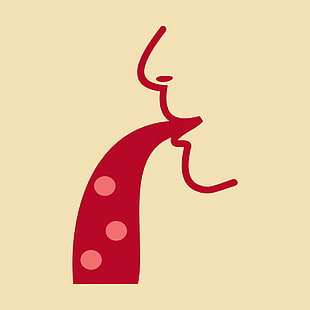 310x310 Face Vomiting Flat Cartoon Character Icon Vomit Vector