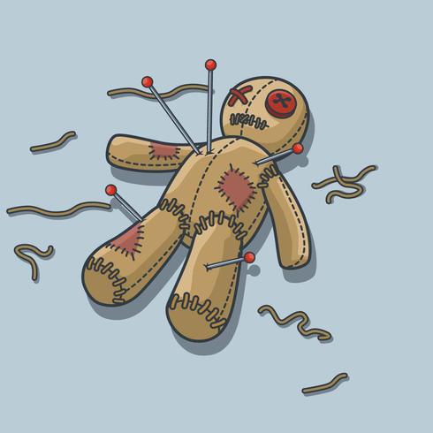 490x490 Voodoo Doll Vector Illustration