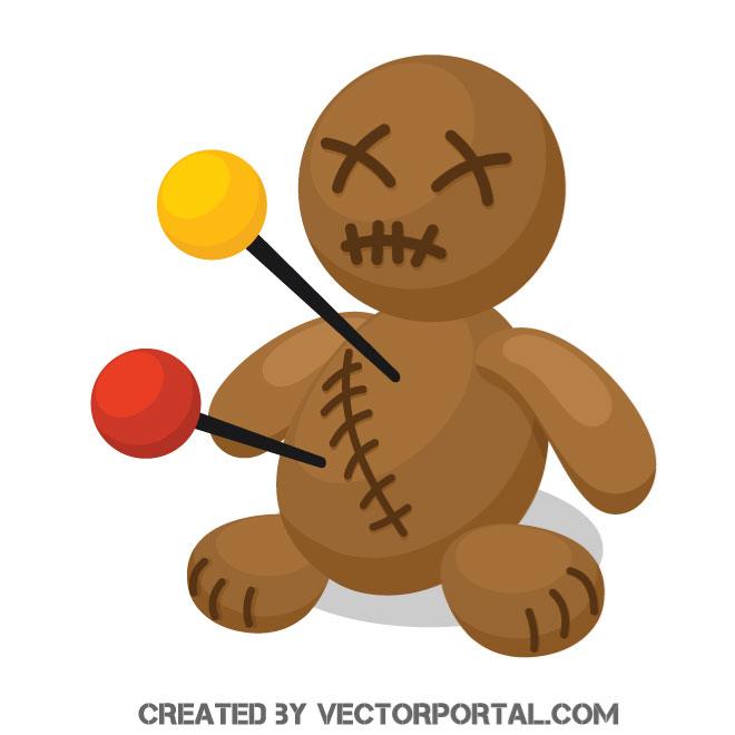 660x660 Voodoo Doll Vector Image