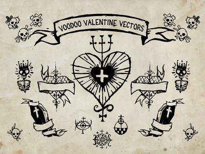 400x300 Voodoo Vector Valentines Day Vector Elements Free Vector, Icons