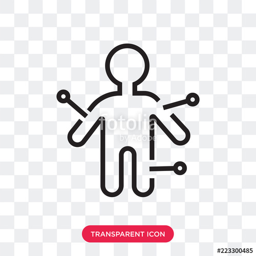 500x500 Voodoo Vector Icon Isolated On Transparent Background, Voodoo Logo