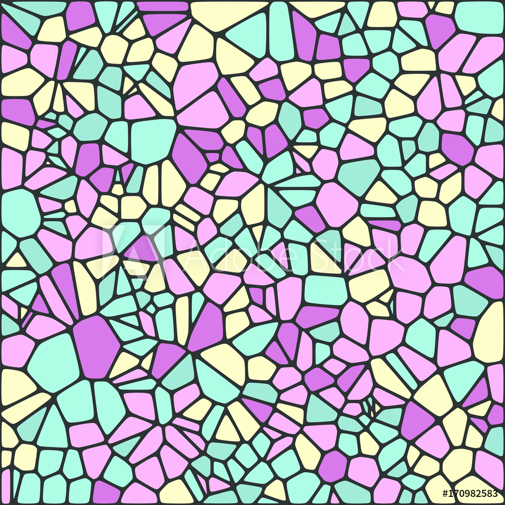 1000x1000 Photo Art Print Vector Abstract Geometric Voronoi Background