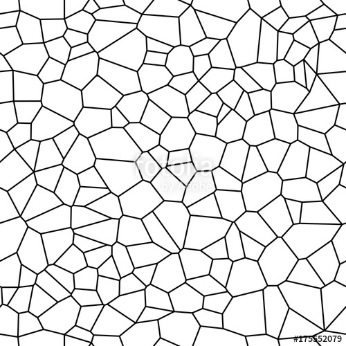 500x500 Seamless Vector Background From Cells Irregular Mosaic Backdrop