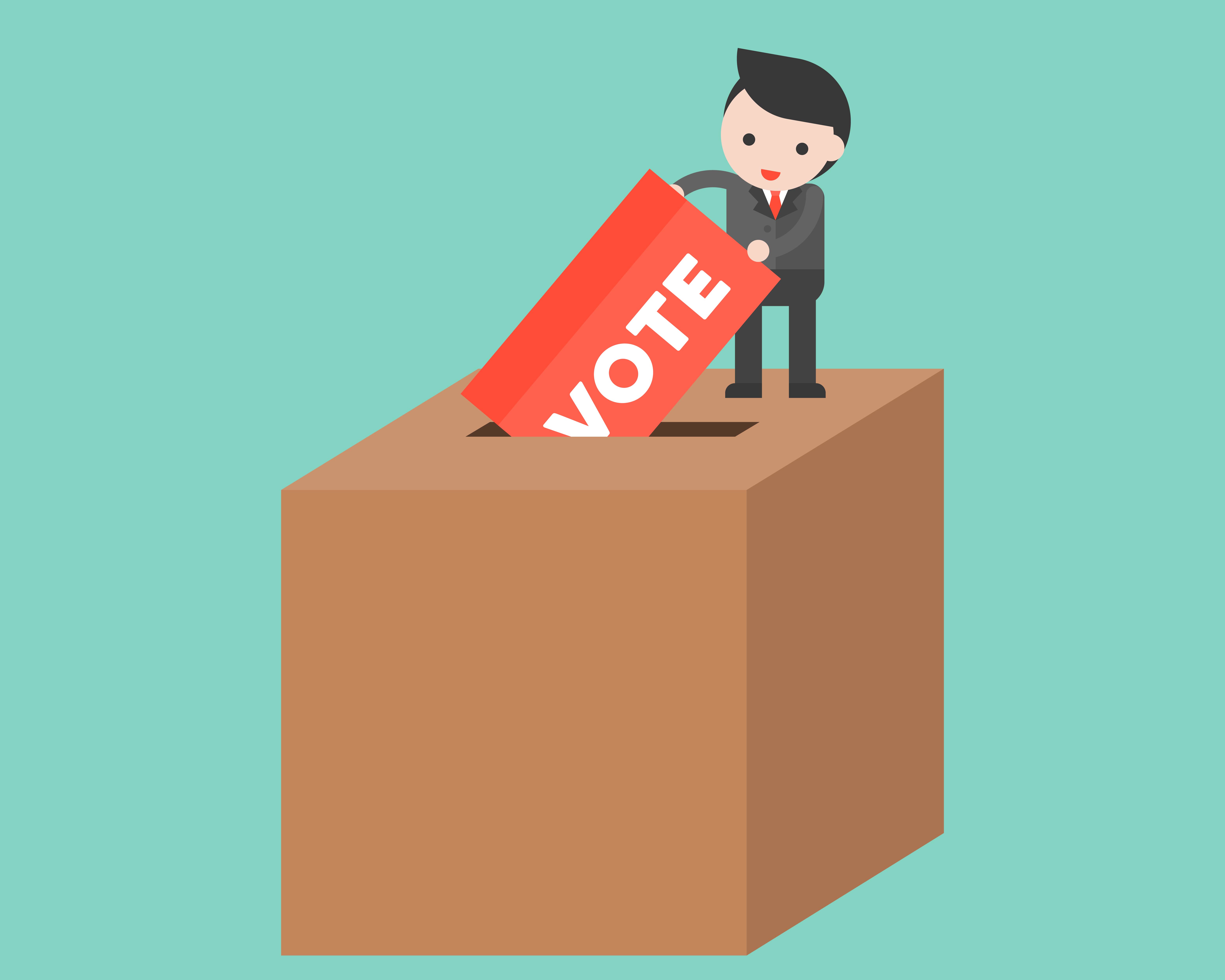 Vote Box Vector