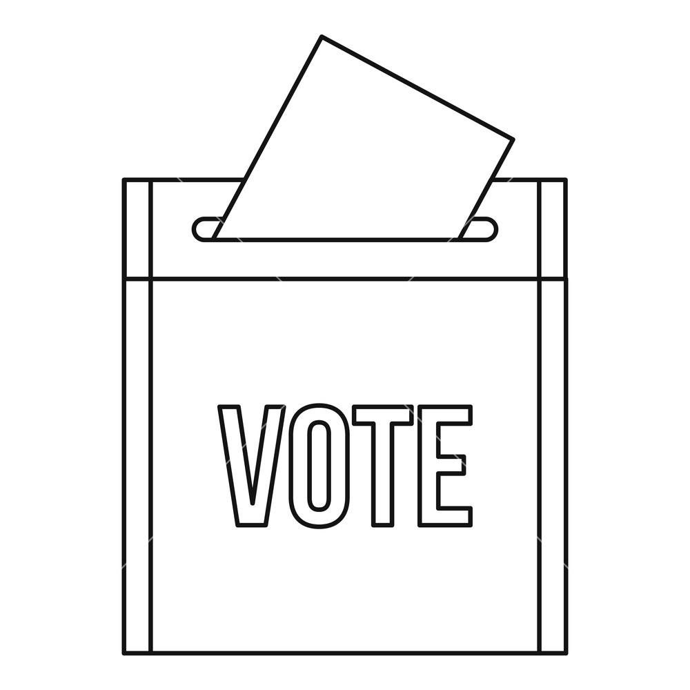 Vote Box Vector At Vectorified.com 