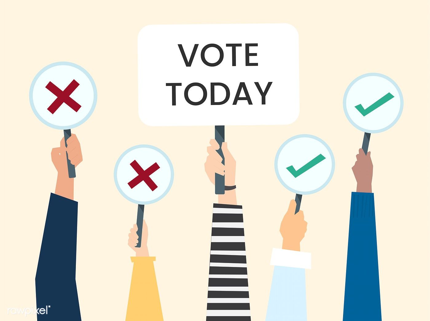 1400x1046 Download Premium Vector Of Hands Showing Vote Icon Boards