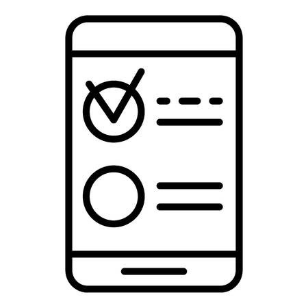 450x450 Smartphone Test Vote Icon Outline Smartphone Test Vote Vector