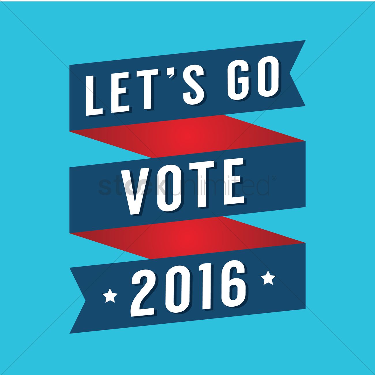 1300x1300 Let's Go Vote Vector Image