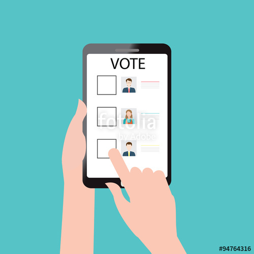 500x500 Vote Online Design Stock Image And Royalty Free Vector