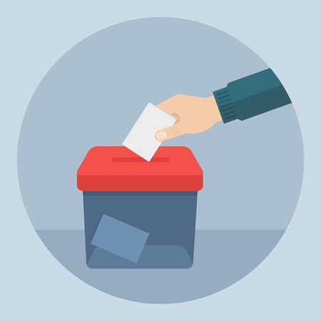 450x450 Vote Vector Illustration Ballot And Politics Vote Icon In Flat