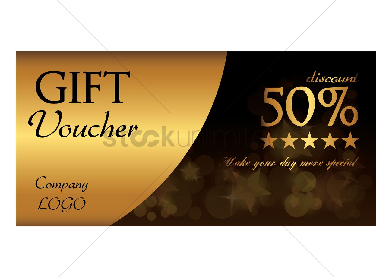 1300x919 Gift Voucher Vector Image