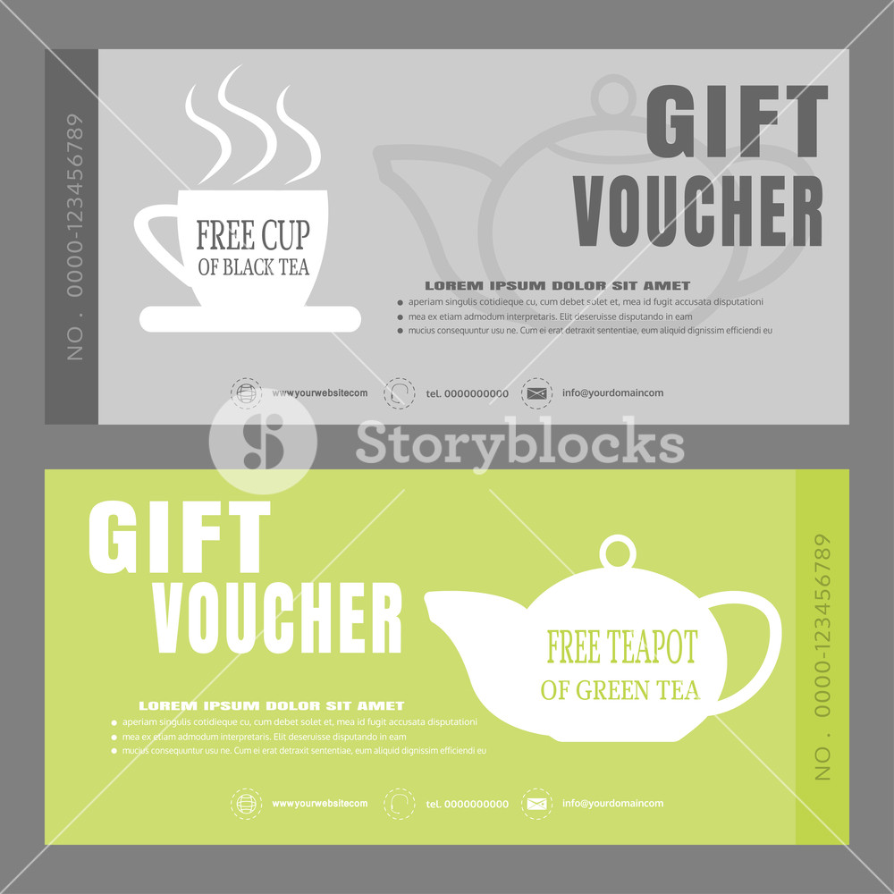 1000x1000 Blank Of Gift Voucher Vector Illustration To Increase The Sales