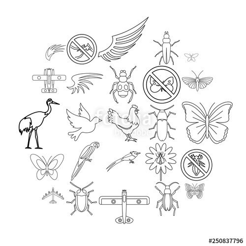 Fly Voyage Icons Set Outline Set Of Fly Voyage Vector Icons 500x500 Fly Voyage Icons Set Outline Set Of Fly Voyage Vector Icons