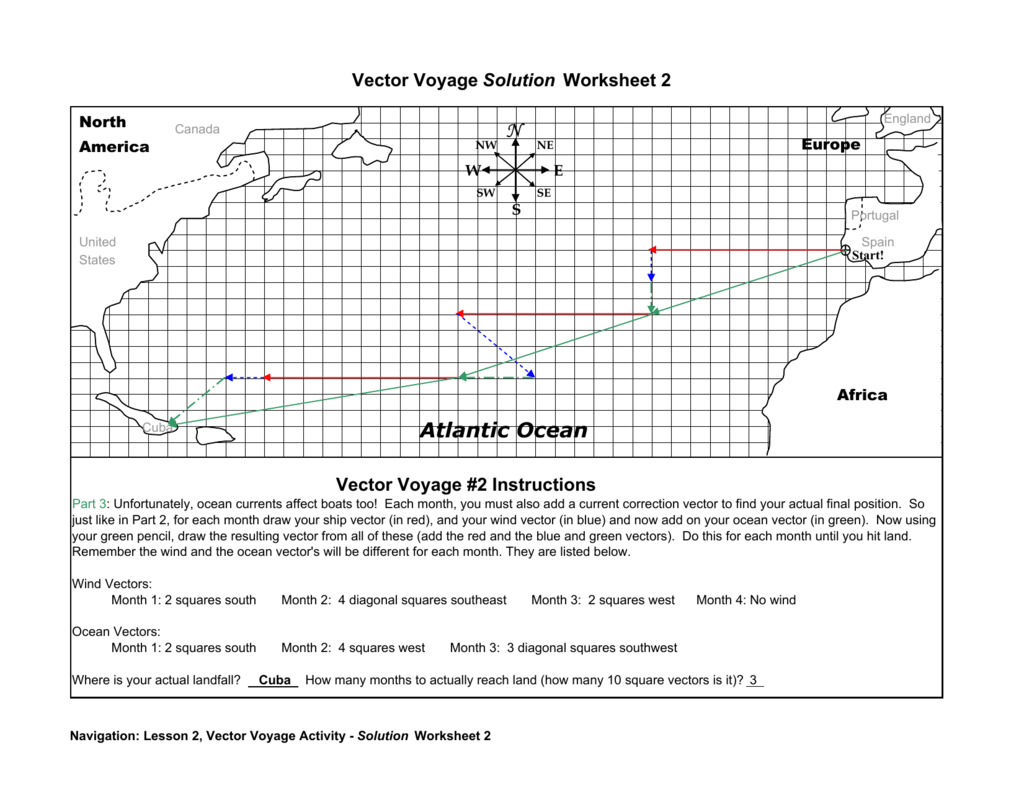 Vector Voyage Solution Worksheet 1024x791 Vector Voyage Solution Worksheet