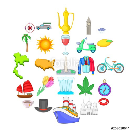 Voyage Icons Set Cartoon Set Of Voyage Vector Icons For Web 500x500 Voyage Icons Set Cartoon Set Of Voyage Vector Icons For Web