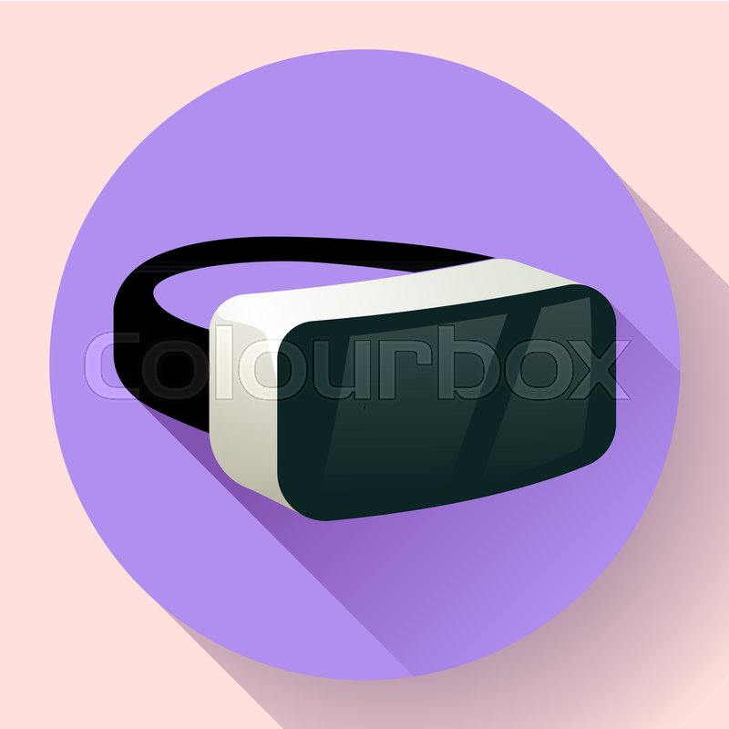 800x800 Vr Glasses Icon Or Virtual Reality Stock Vector Colourbox