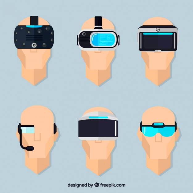 626x626 Variety Of Virtual Reality Glasses Vector Free Download