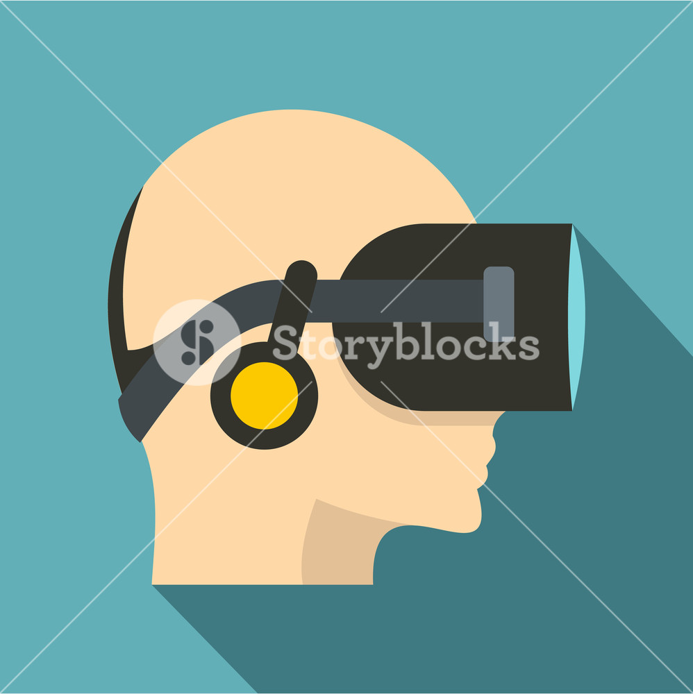 998x1000 Vr Headset Icon Flat Illustration Of Vr Headset Vector Icon