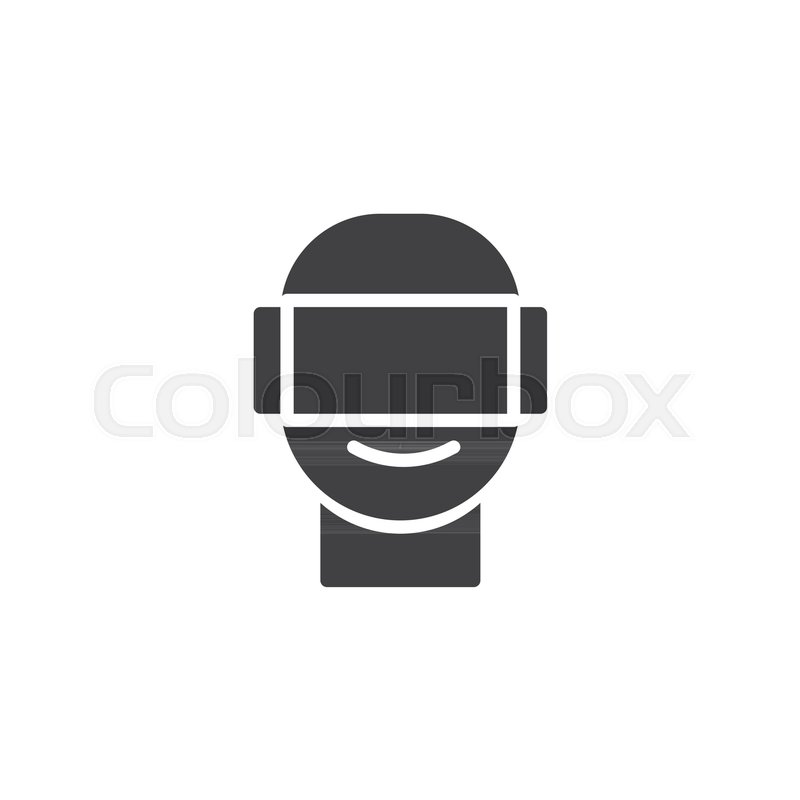 800x800 Vr Headset Vector Icon Filled Flat Stock Vector Colourbox
