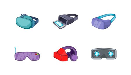 450x259 Vr Icon Set Cartoon Set Of Vr Vector Icons For Your Web Design