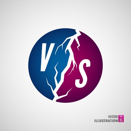 450x450 Versus Logo Vs Vector Letters Illustration Isolated On White