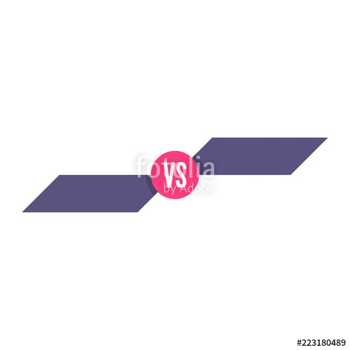 500x500 Versus Logo Vs Vector Letters Illustration Fight Banner Stock