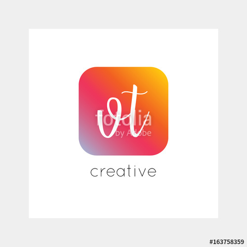 500x500 Vt Logo, Vector Useful As Branding, App Icon, Alphabet
