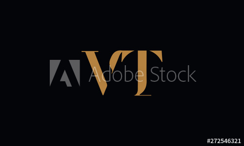 500x300 Vt Logo Design Template Vector Illustration
