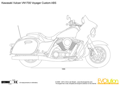 Kawasaki Vulcan Voyager Custom Abs Vector Drawing 400x283 Kawasaki Vulcan Voyager Custom Abs Vector Drawing