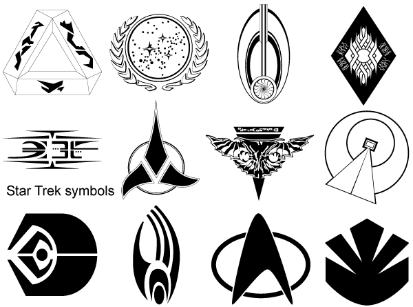 Star Trek Symbols Vector 600x445 Star Trek Symbols Vector