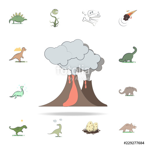 Vulcan Cartoon Icon Prehistoric Icons Universal Set For Web 500x500 Vulcan Cartoon Icon Prehistoric Icons Universal Set For Web