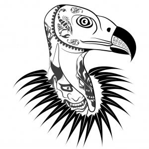 300x300 Evil Looking Cartoon Vulture Vector Illustration Catchsplace