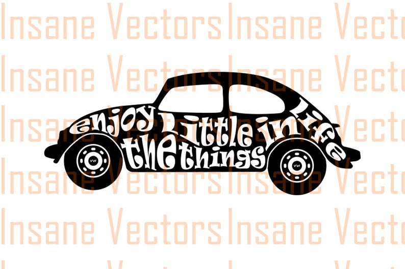 794x529 Vw Beetle Vector Silhouette Clip Art Image Vw Bug Vector Etsy