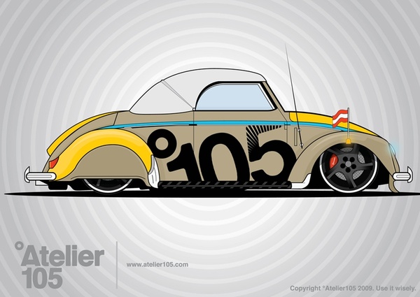 600x425 Volkswagen Beetle Graphics Free Vector In Adobe Illustrator