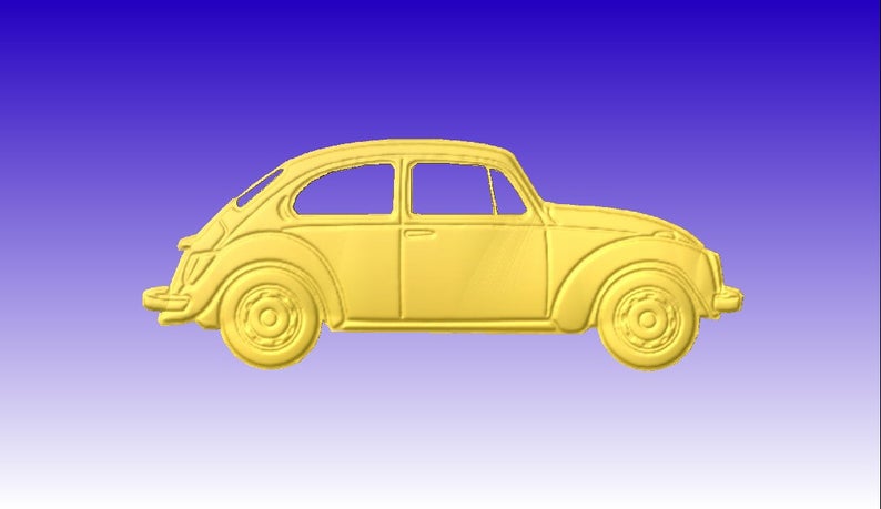 794x459 Vw Bug Vector Relief Model For Cnc Projects In Stl Format Etsy