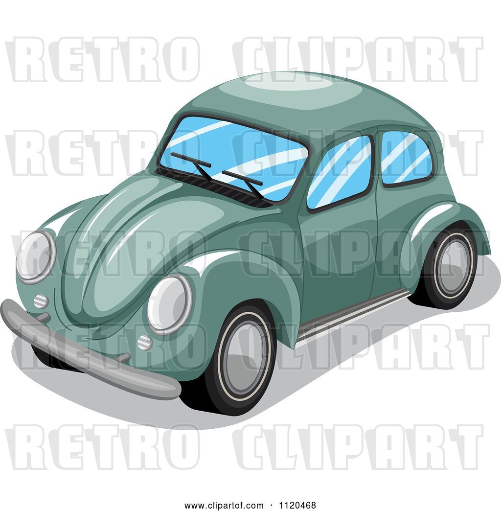 1024x1044 Vector Clip Art Of Retro Green Vw Slug Bug Car