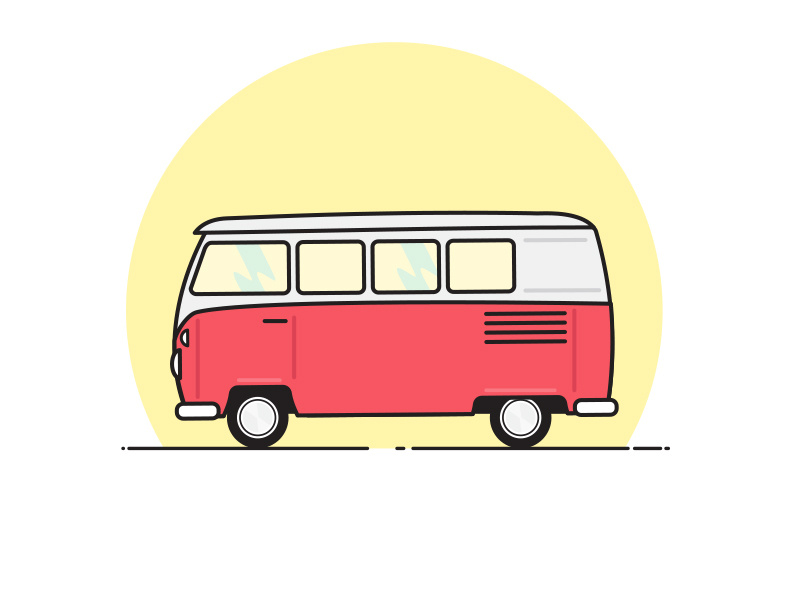 Vw Bus Vector at Vectorified.com | Collection of Vw Bus Vector free for ...