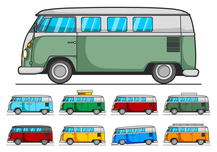 700x490 Vw Camper Vector Pack Projects Vw Camper, Camper Clipart