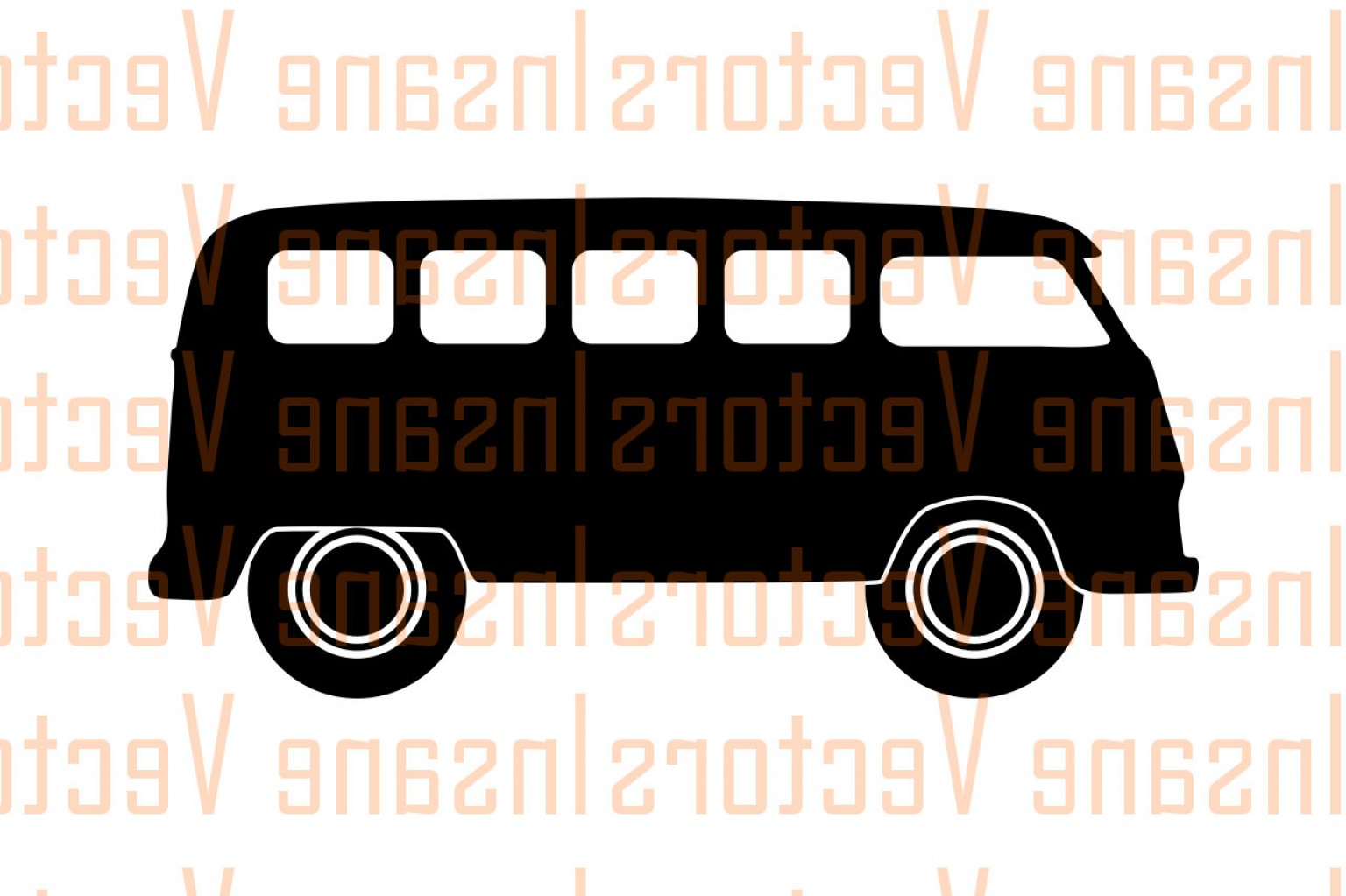 1536x1023 Vw Bus Vector Silhouette Clip Art Image Studiogrfx