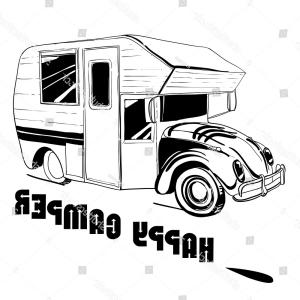 300x300 Minimalist Vw Camper Icon Set Hoodamathrun