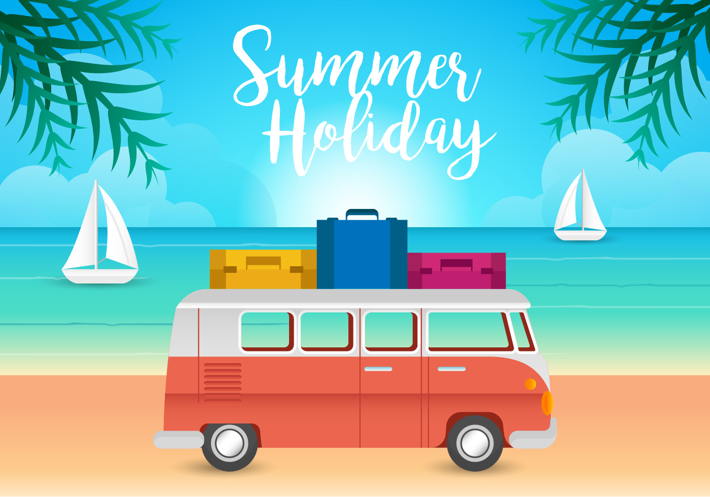 1400x980 Vw Camper Free Vector Art