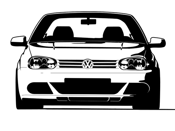 Vw Golf Vector at Vectorified.com | Collection of Vw Golf Vector free ...