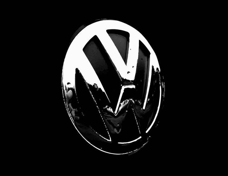 794x612 Vw Logo Chrome Vector Vectorized Print Ultra High Quality Etsy