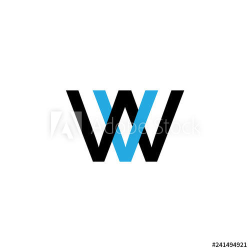 500x500 Letter Vw Logo Vector