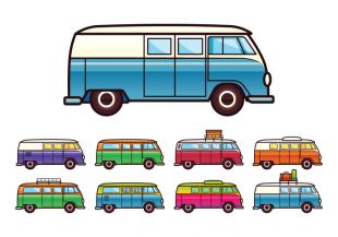 310x217 Vw Camper Van Vectors Free Vectors Ui Download