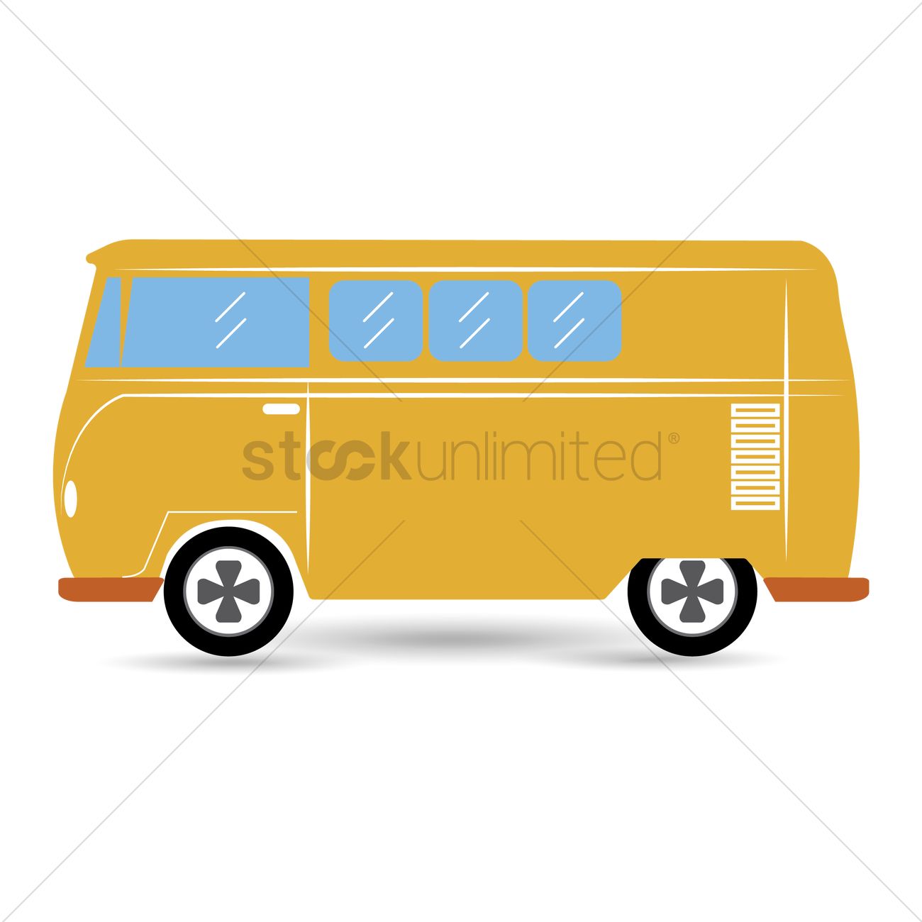 1300x1300 Volkswagen Van Vector Image