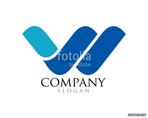 500x400 W Logo Template Stock Image And Royalty Free Vector
