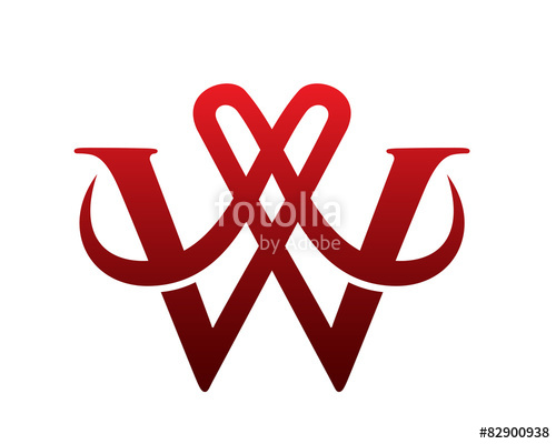 500x400 W Logo Template Stock Image And Royalty Free Vector